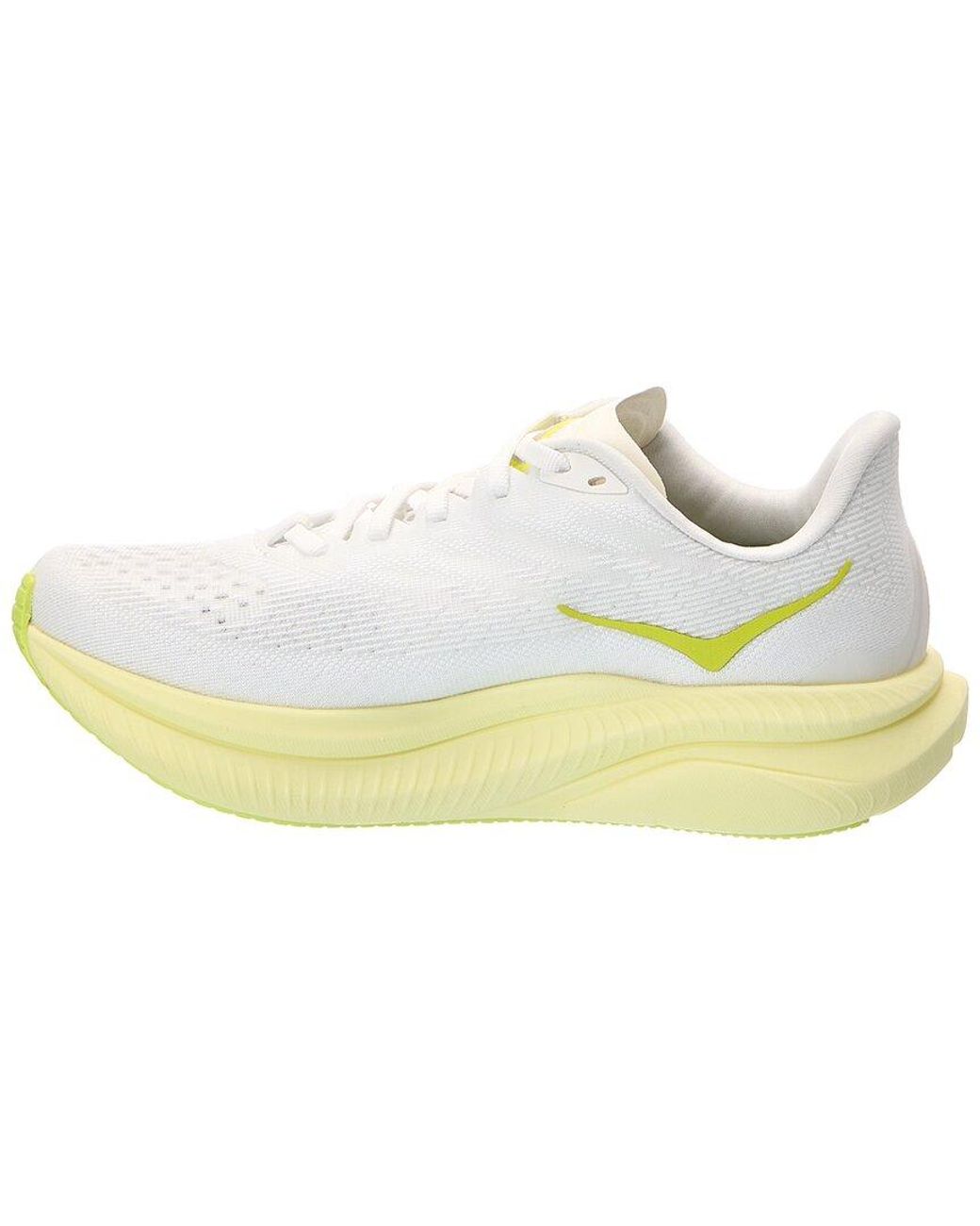 Hoka One One White Mach 6 Sneaker
