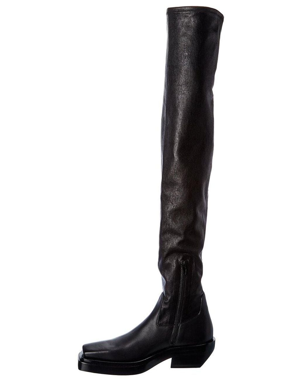 Bottega Veneta Black The Lean Leather Over-The-Knee Boot
