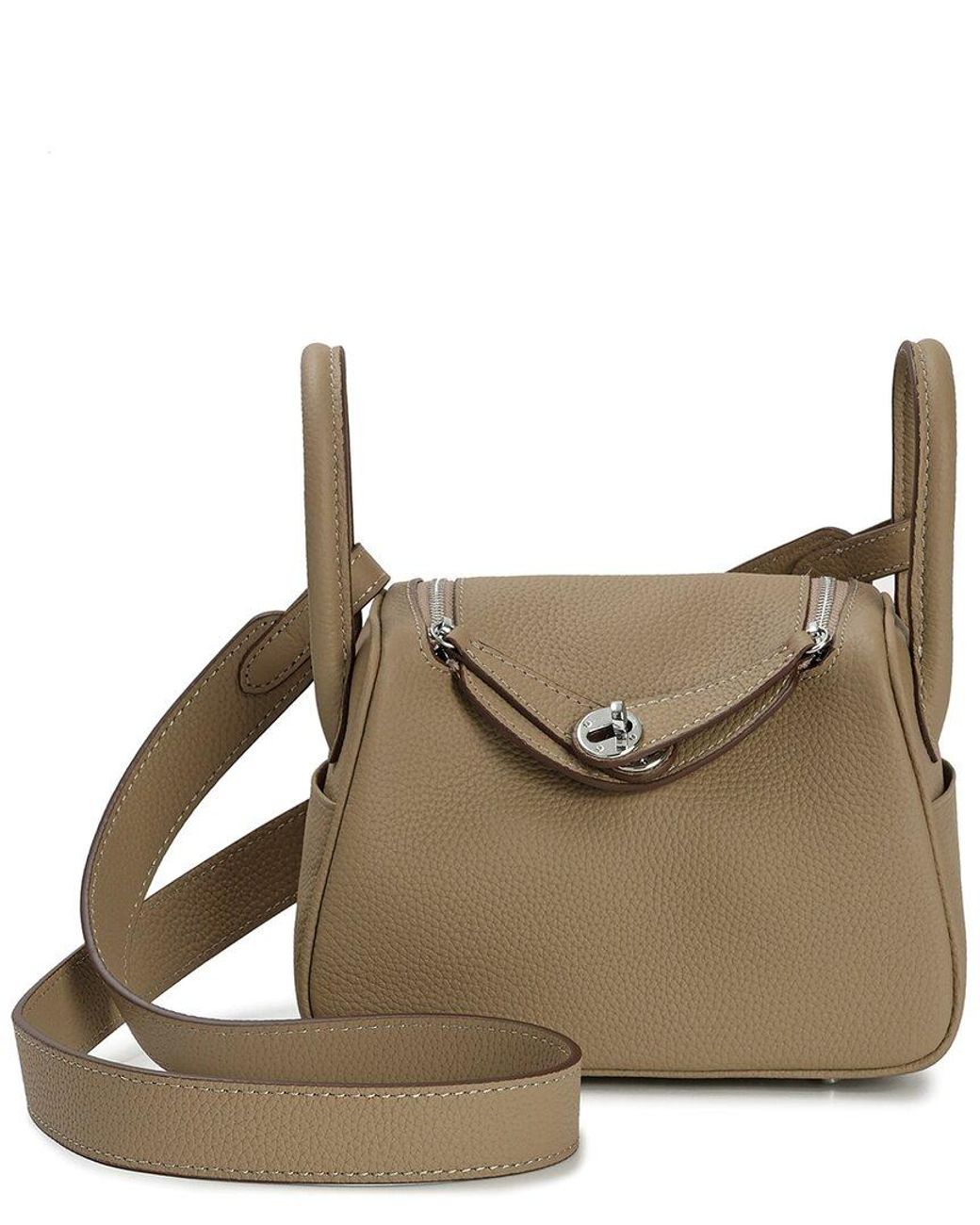 Tiffany & Fred Paris Brown Mini Leather Satchel