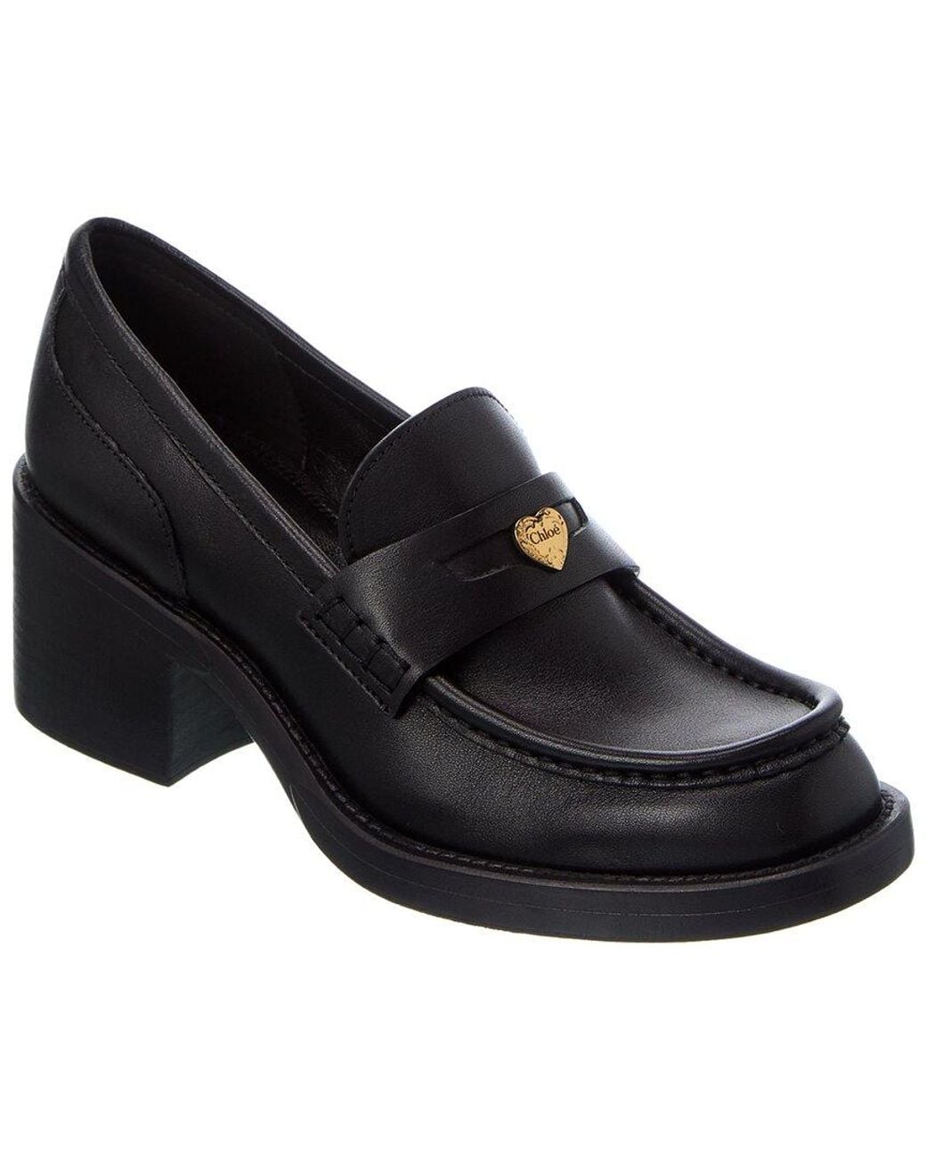 Chloé Black Dakota Leather Loafer