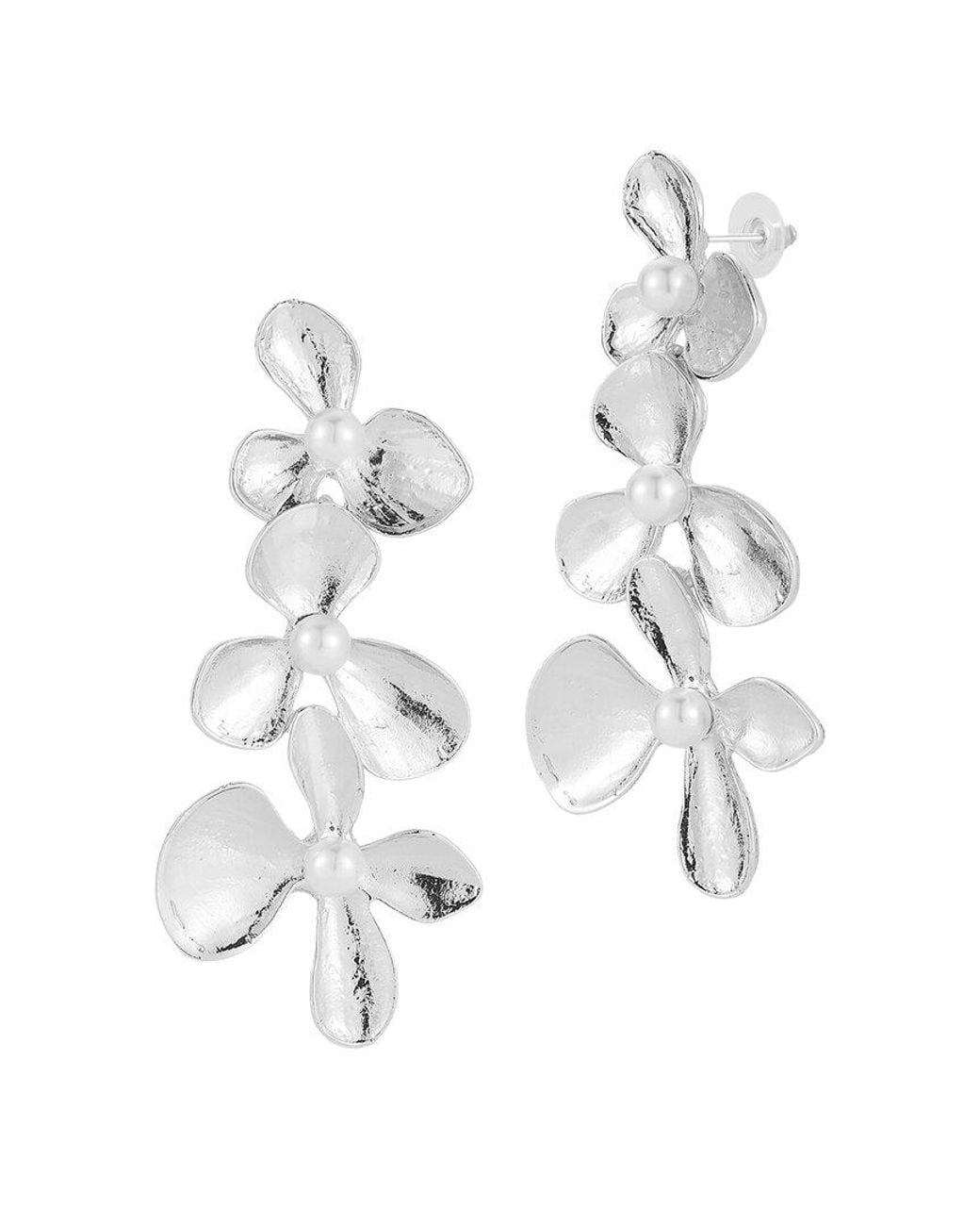 Sphera Milano White Plated Earrings