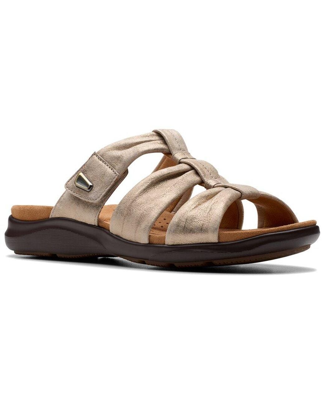 Clarks Brown Kitly Slide Sandal