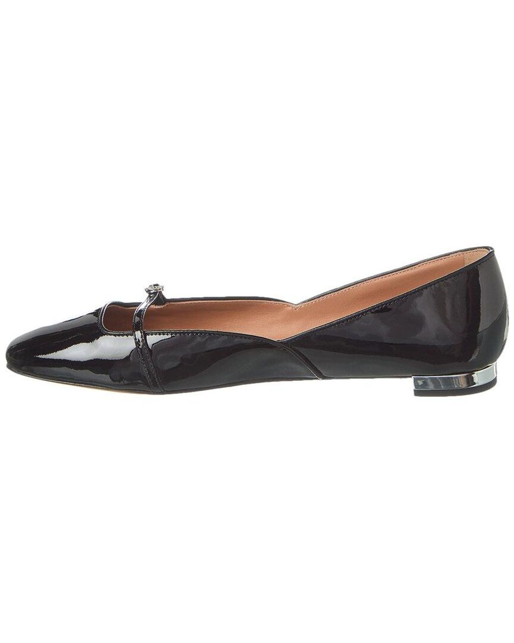 Aquazzura Black Soul Sister Patent Ballerina Flat