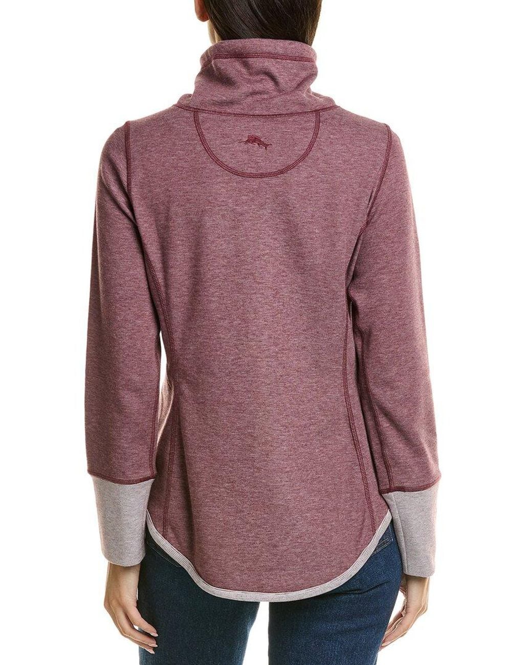 Tommy Bahama Purple Sport Sun Fade Flip Zip Sweatshirt