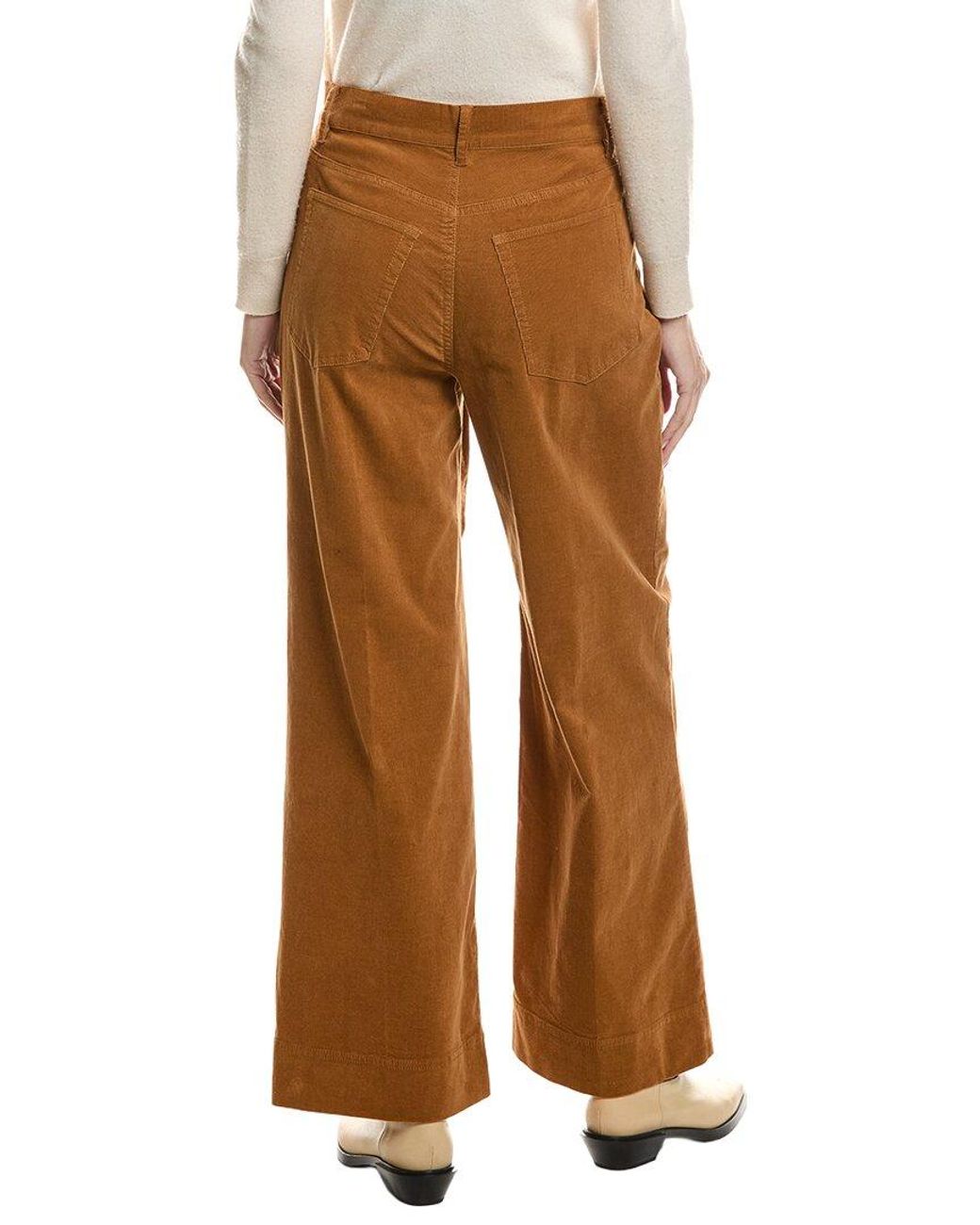 tyler boe Brown Scottie Corduroy Flare Leg Pant Scottie Corduroy Flare Leg Pant