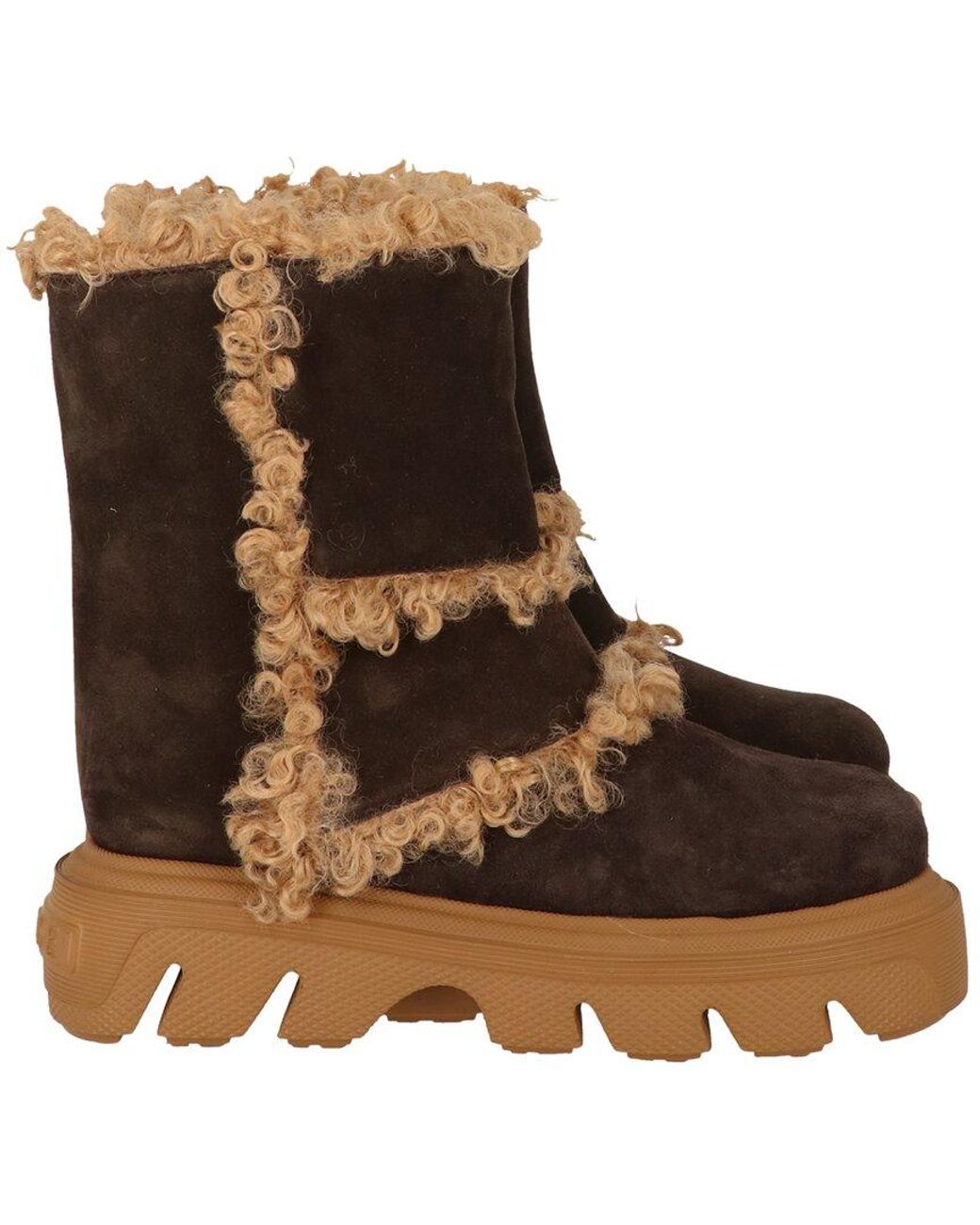 Casadei Brown Dolomiti Suede Boot