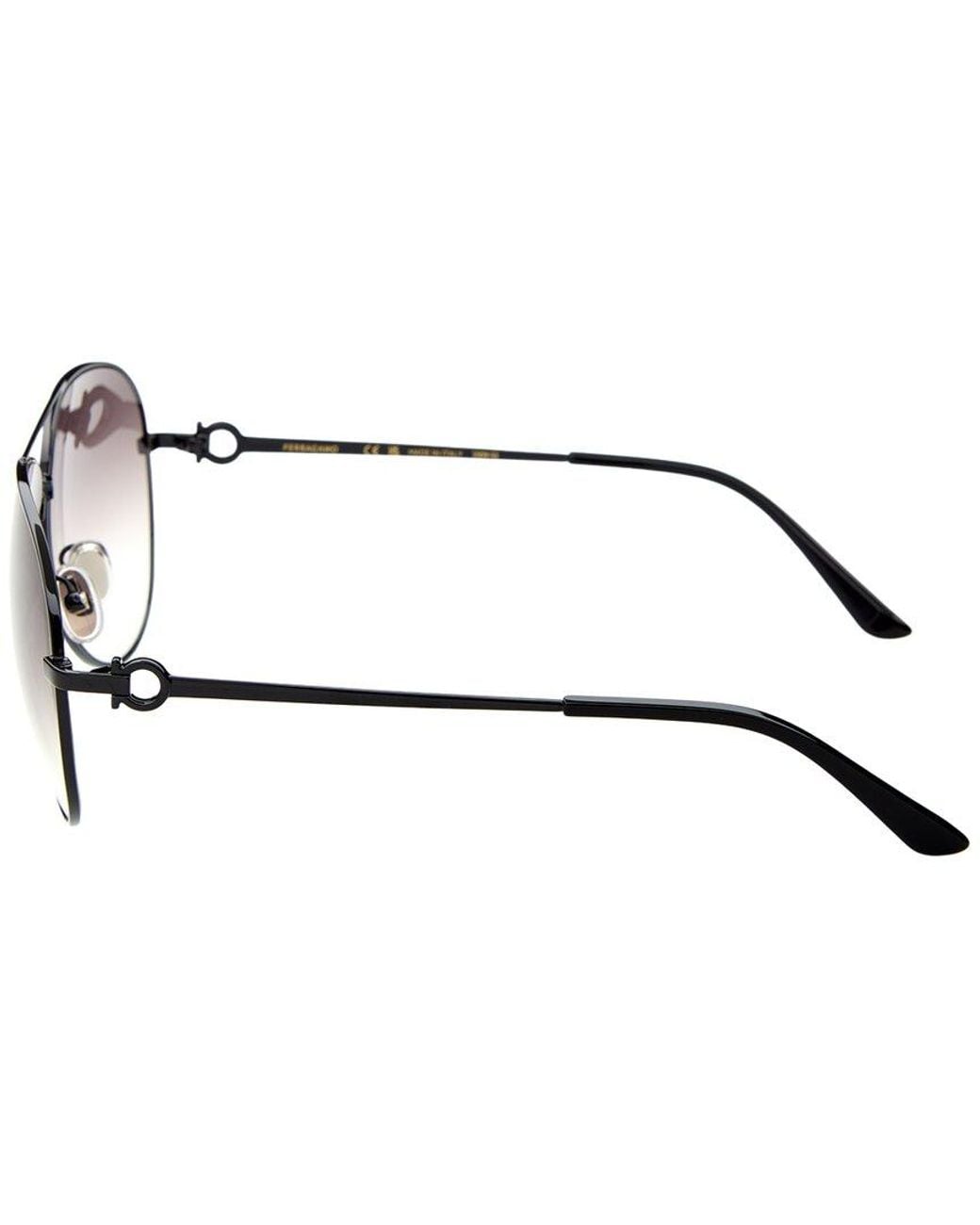 Ferragamo Brown 61Mm Sunglasses