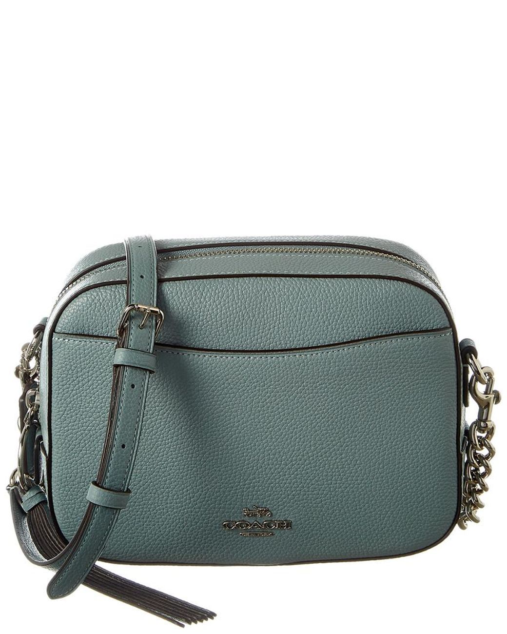 COACH Leather Camera Bag in Green | Lyst UK