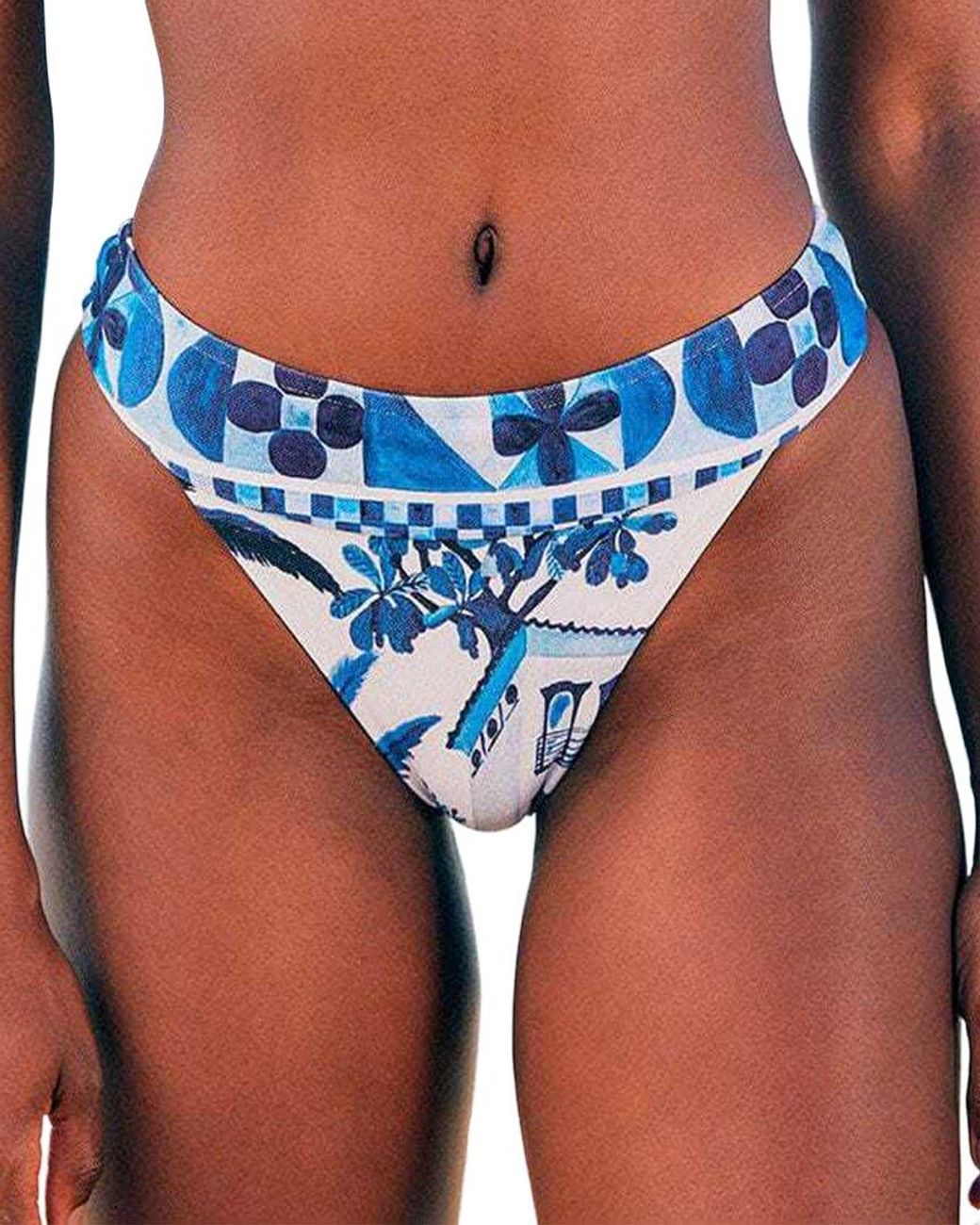 Farm Rio Blue Bikini Bottom