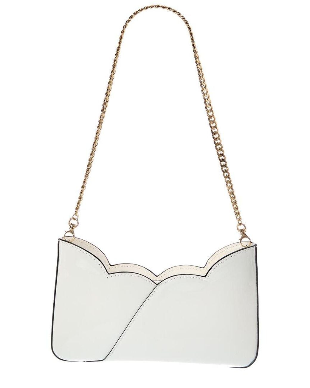 Christian Louboutin White Patent Shoulder Bag