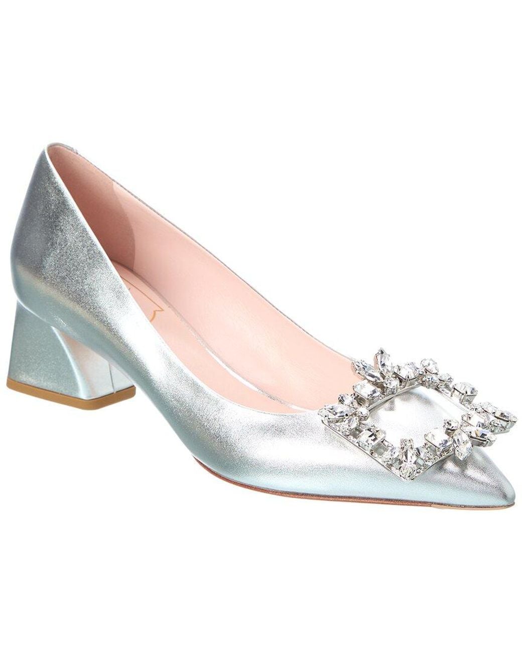 Roger Vivier White Leather Pump