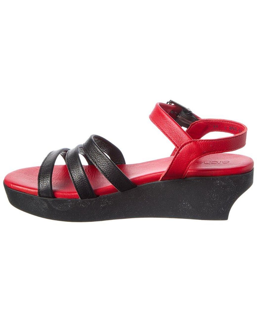 Arche Pink Socool Leather Sandal