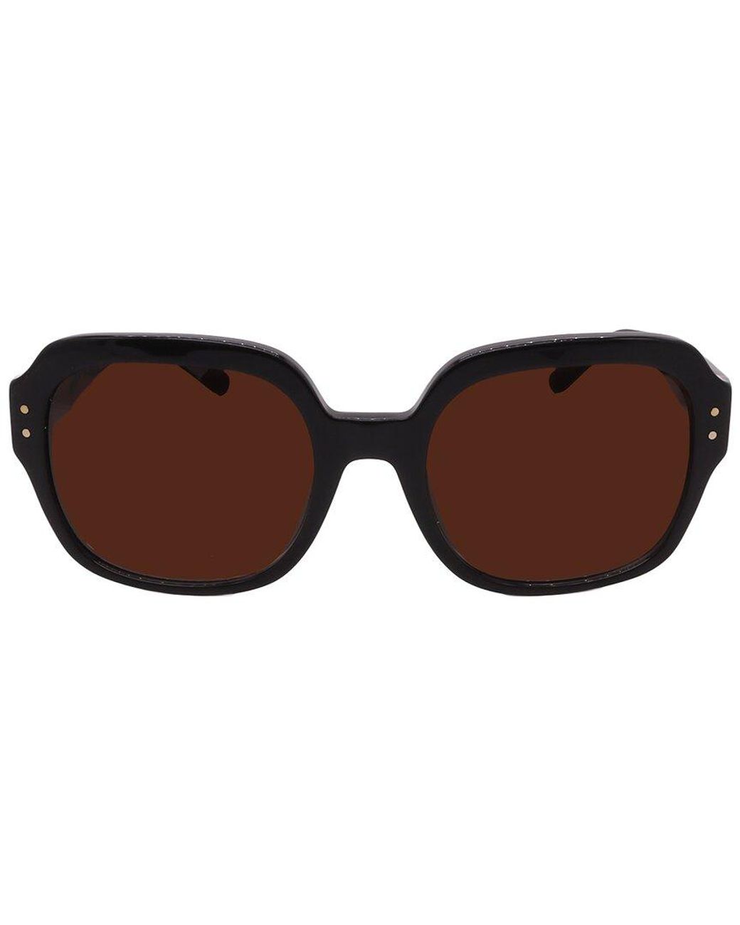 Tory Burch Brown Ty7143U 56Mm Sunglasses