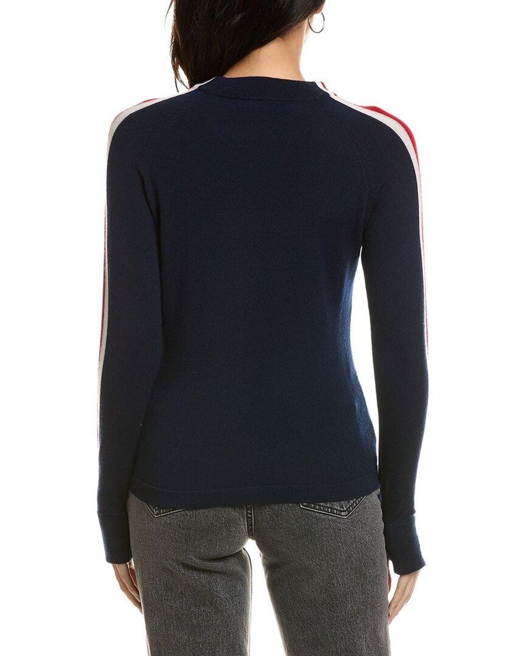 Hannah Rose Worsted Merino Wool Crossed Skis Sweater in Blue | Lyst
