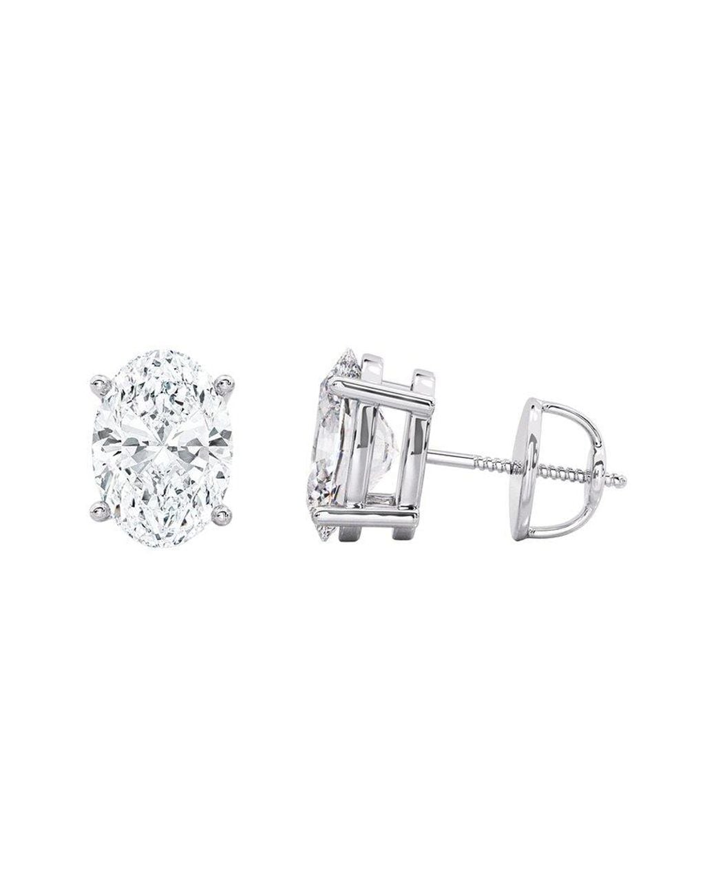 Lab Grown Diamonds White 14K 6.00 Ct. Tw. Lab-Grown Diamond Earrings