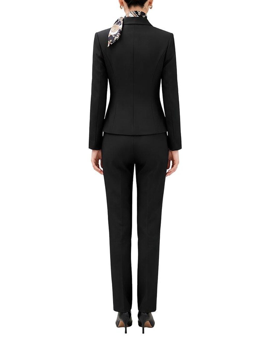 Olivia Taylor Black 2Pc Jacket & Pant Set