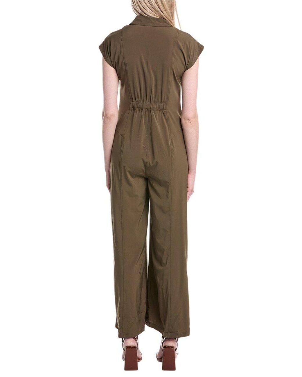 XCVI Green Solid Jumpsuit