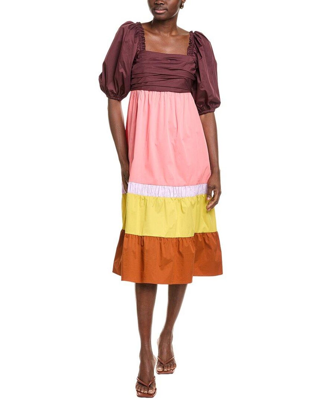 CROSBY BY MOLLIE BURCH Pink Emerson Midi Dress