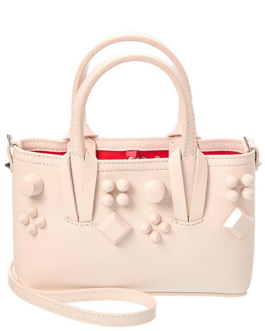 Christian Louboutin Pink Dnu Pack Cabata E/W Mini Leather Tote