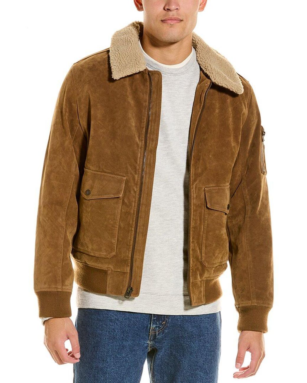 Levi's Aviator Bomber Jacket in Brown for Men Lyst