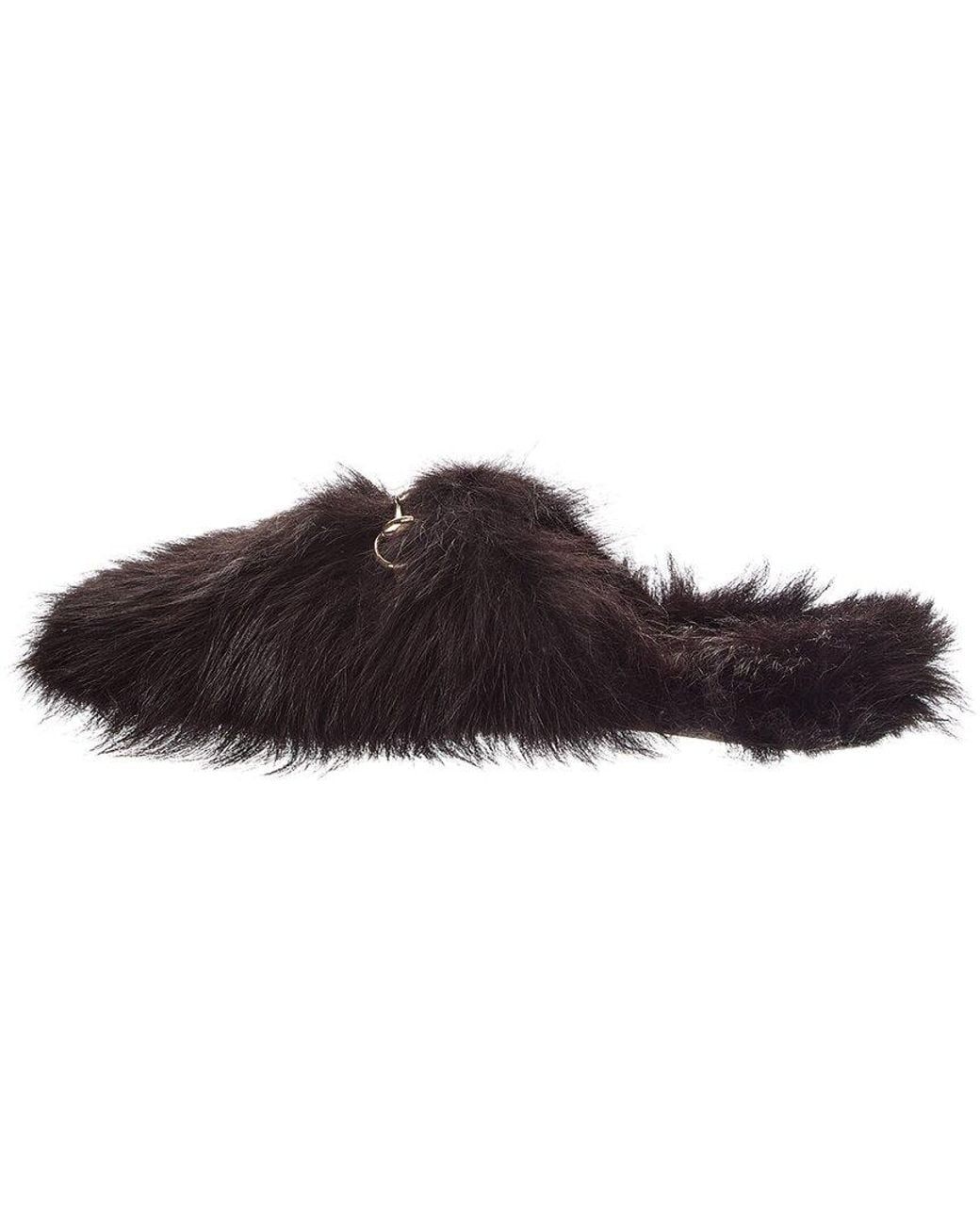 Gucci Brown Wool Mule