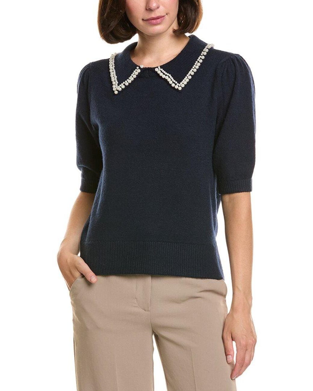 Nanette Lepore Blue Pullover