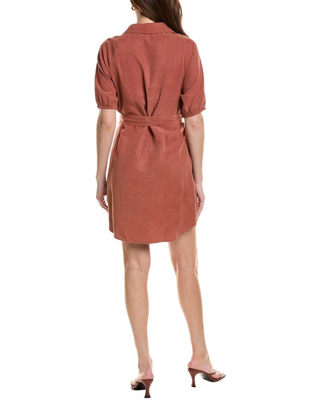Bella Dahl Red Puff Sleeve Mini Dress