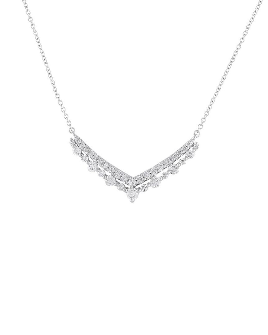 Diamond Select Cuts Metallic 14K 0.50 Ct. Tw. Diamond Necklace