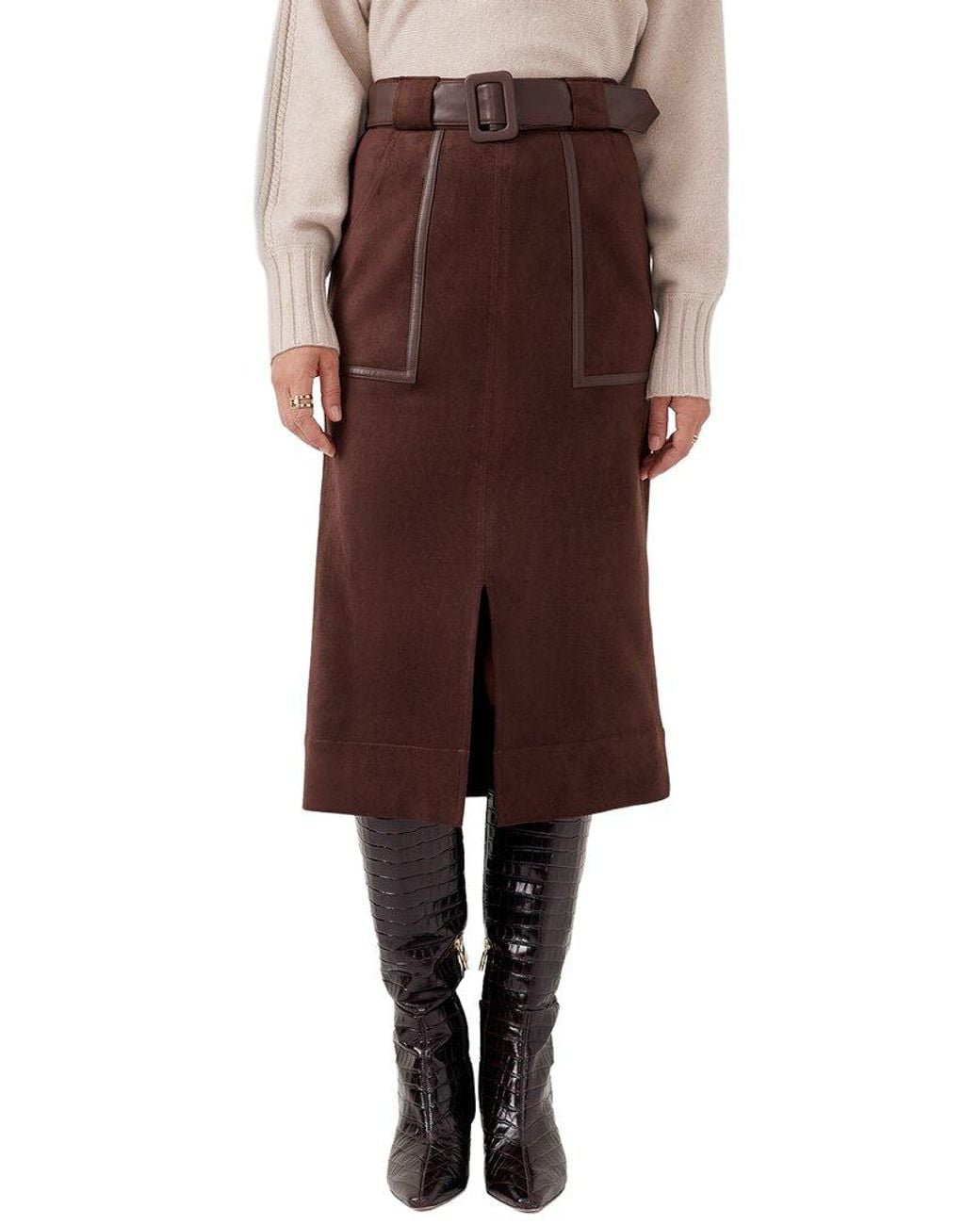J.McLaughlin Brown Finnian Skirt