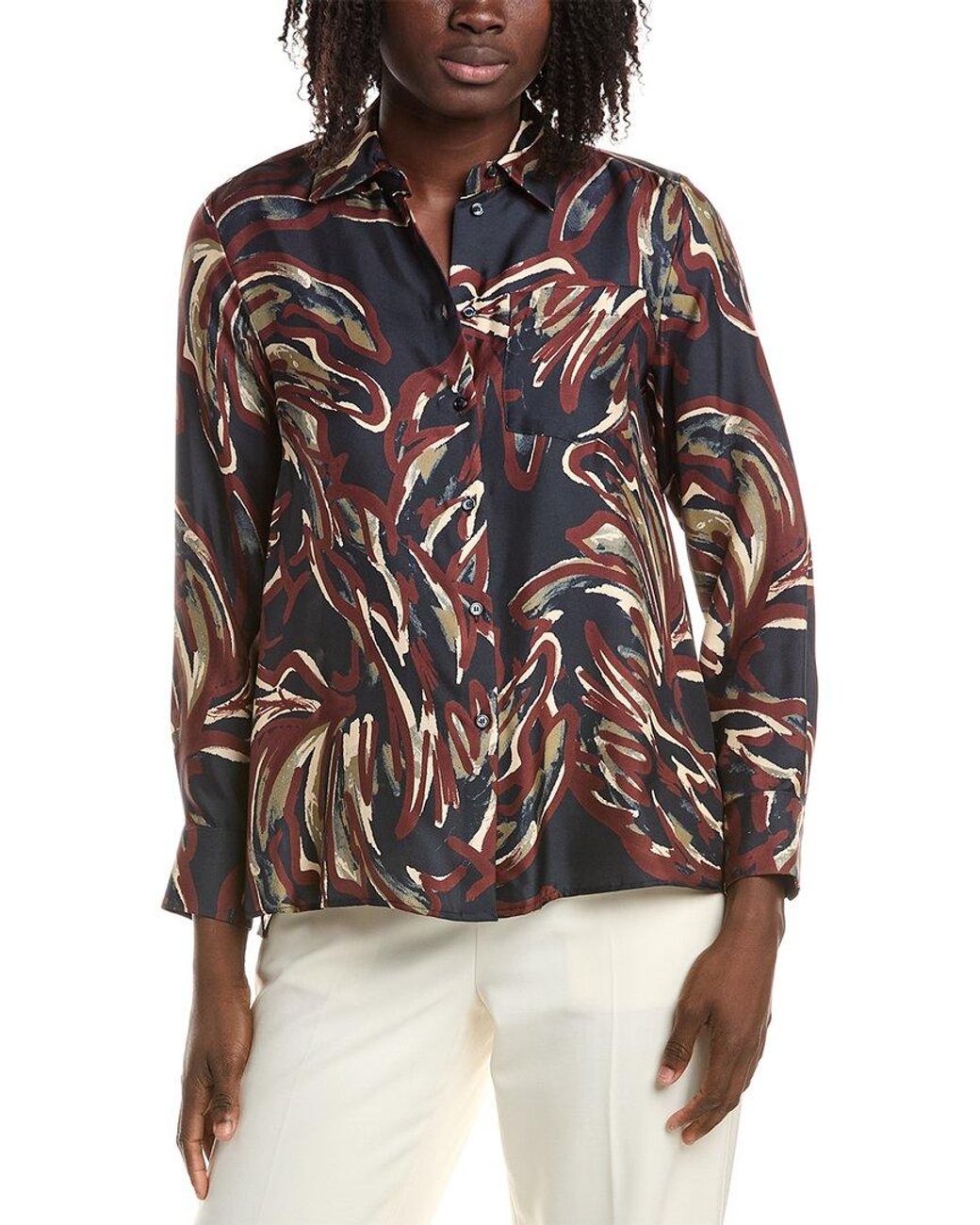 Max Mara Black Weekend Rive Silk Shirt