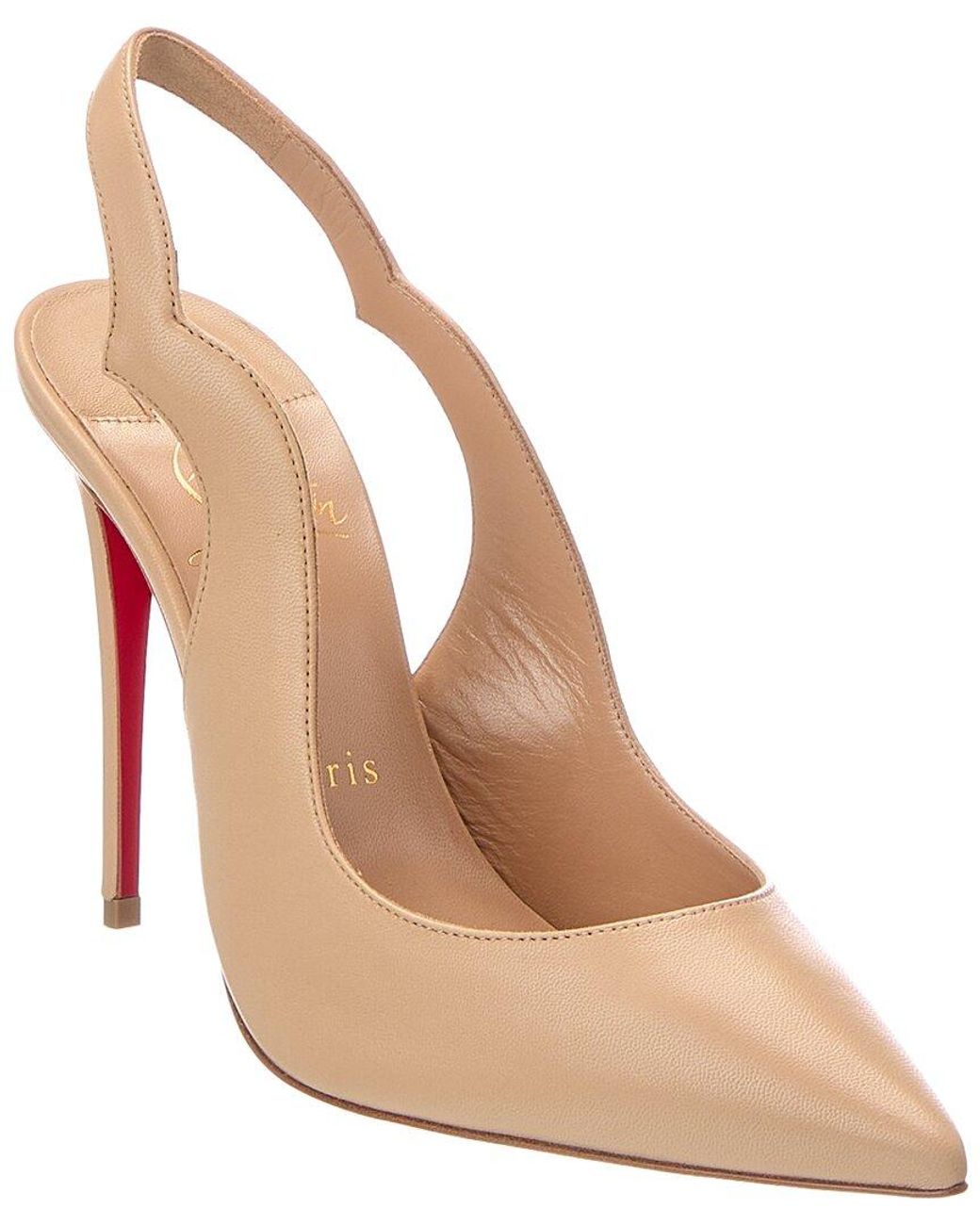 Christian Louboutin Natural 100 Leather Slingback Pump