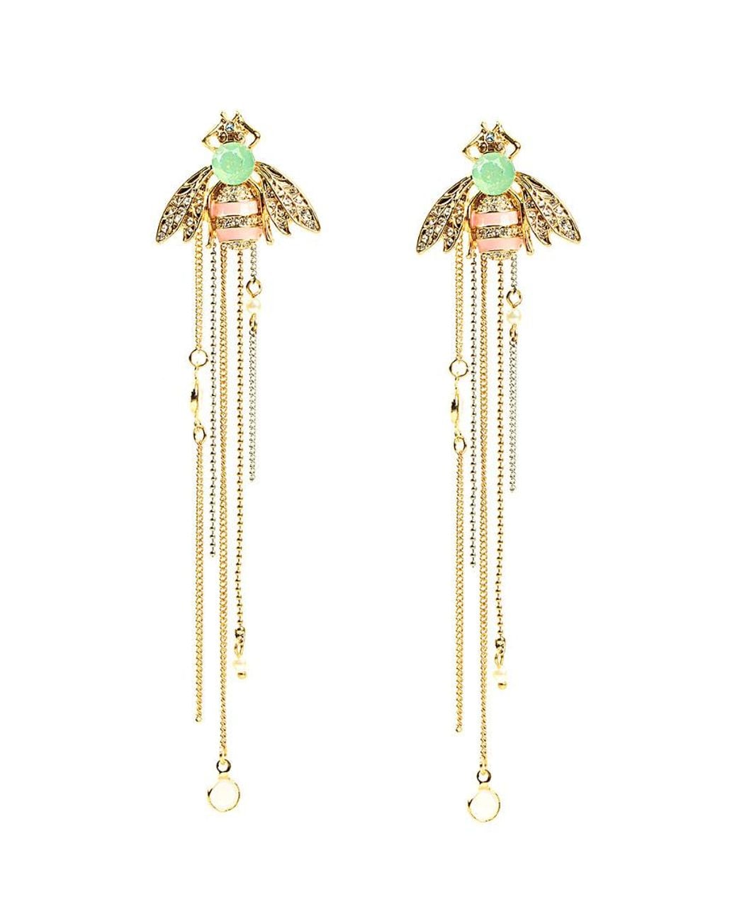 Eye Candy LA White Posh Honeybee Crystal Statement