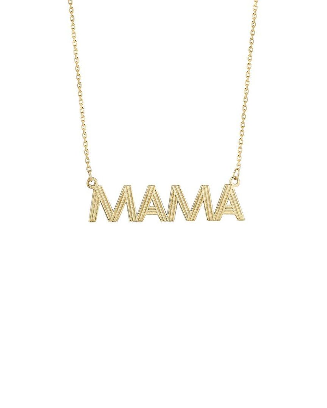 Ember Fine Jewelry Metallic 14k Mama Necklace