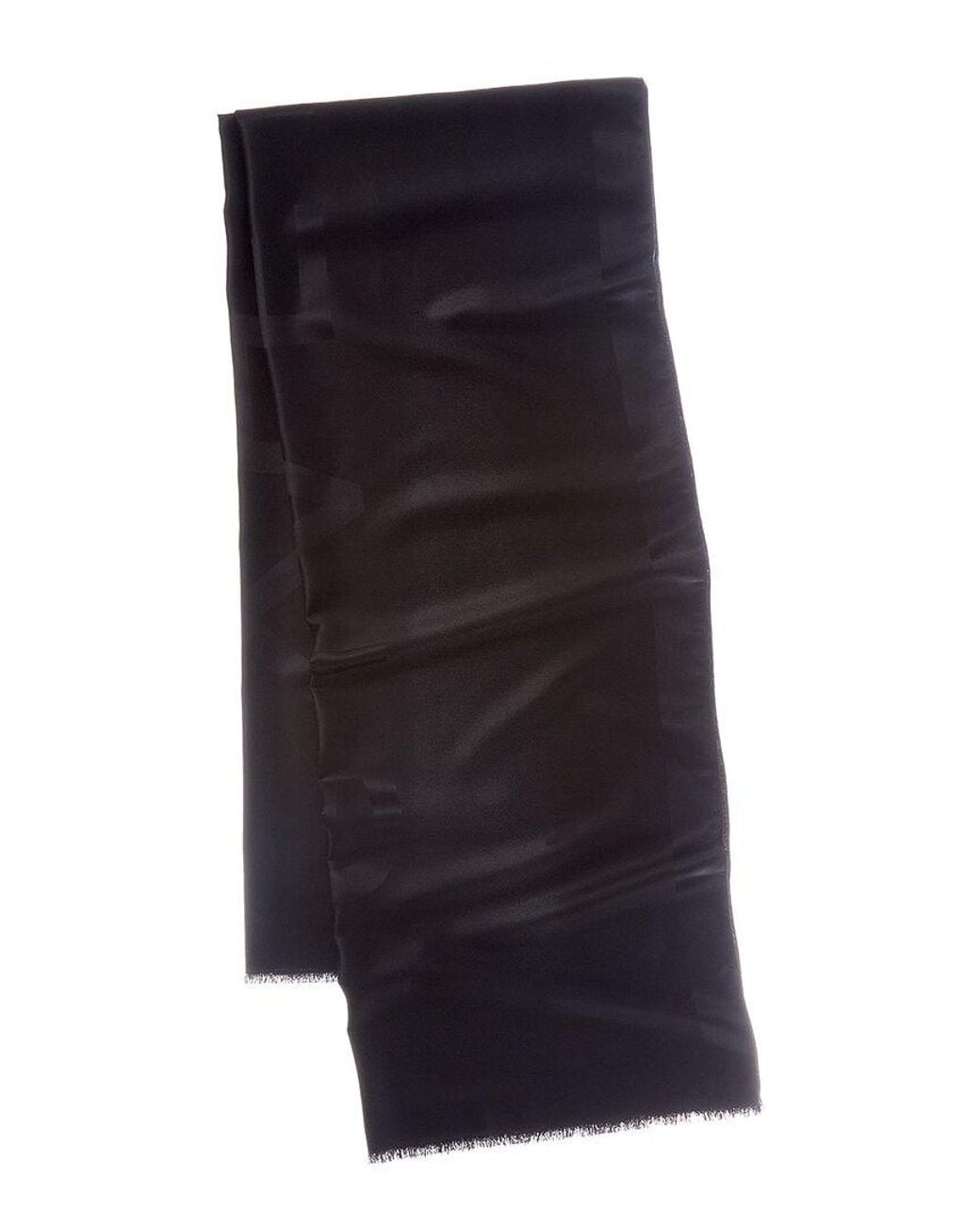 Givenchy Blue Oblong 4G Silk & Wool-Blend Scarf