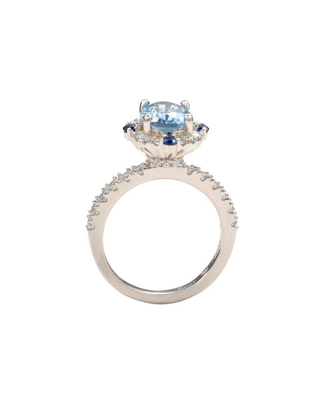 Suzy Levian CZ Jewelry Blue Suzy Levian Cz Ring