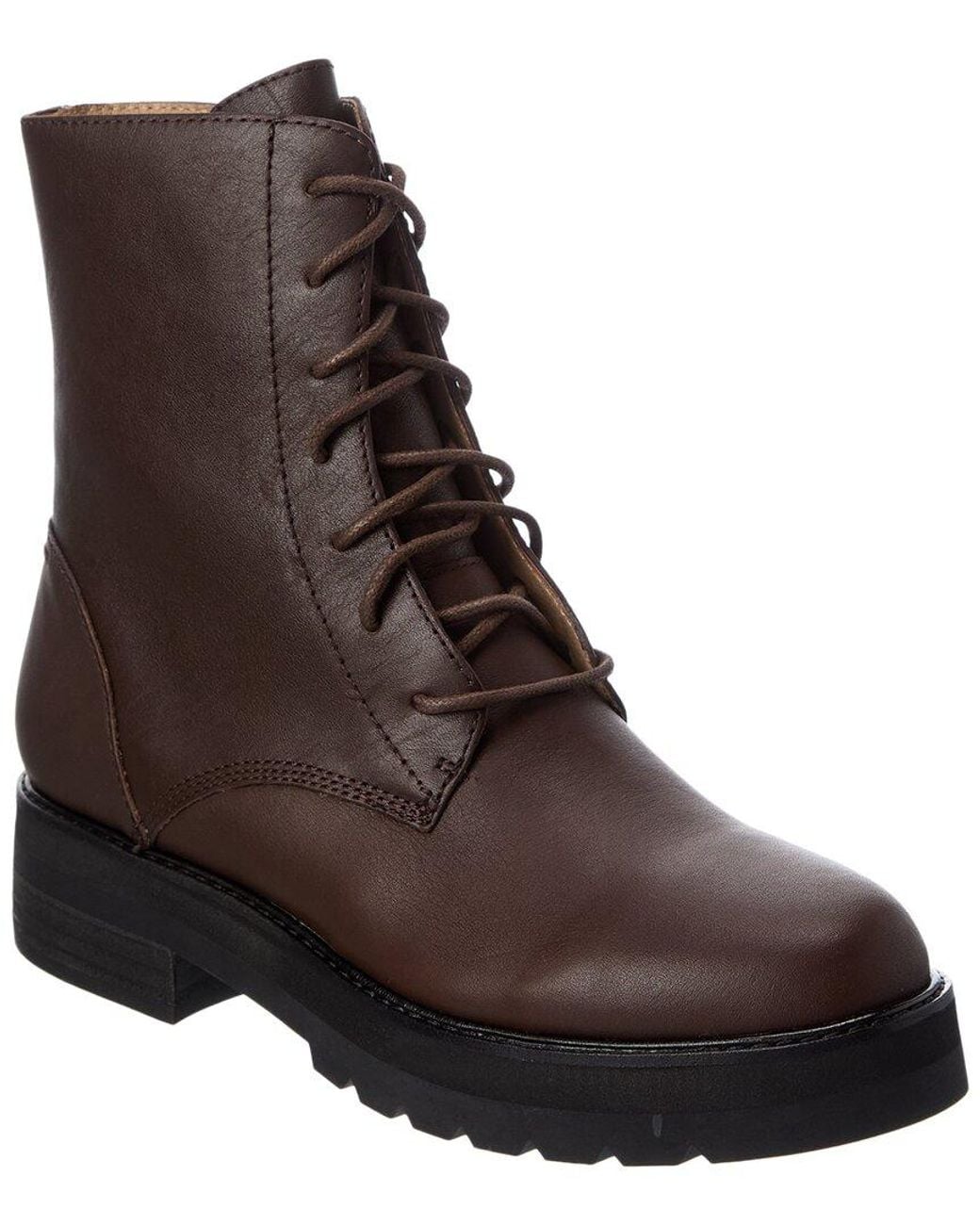Eileen Fisher Brown Coin2 Leather Boot