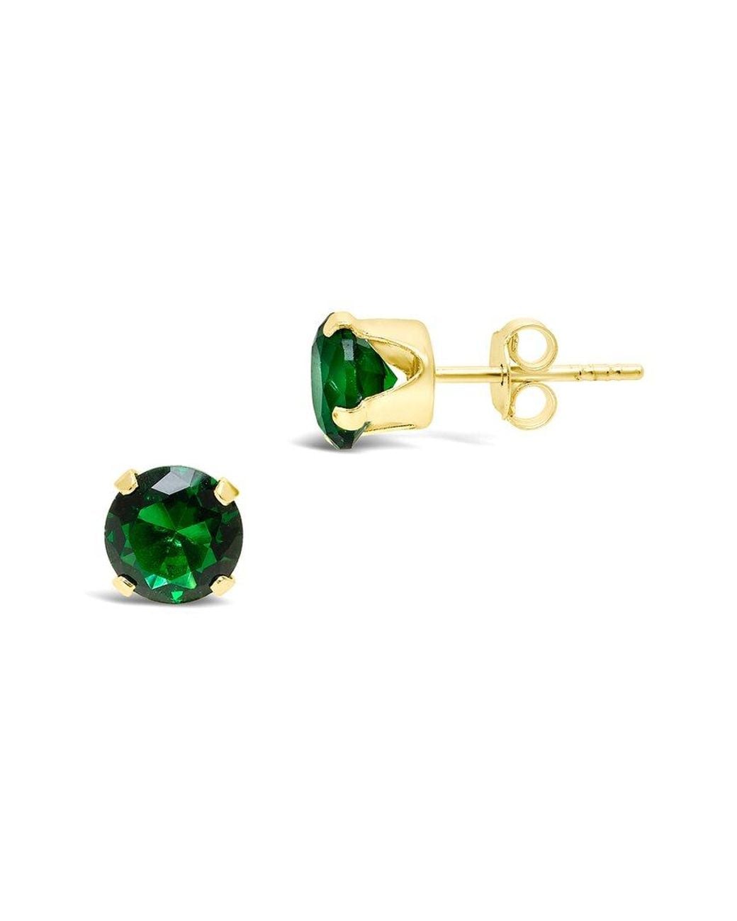 Sterling Forever Multicolor 14K Over Cz Stud Earrings