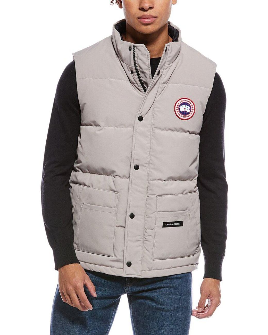Canada Goose Gray Freestyle Vest for men