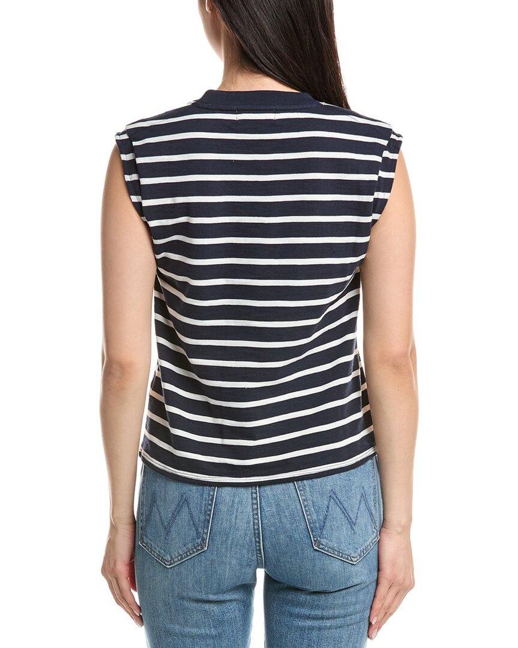 Nation Ltd Blue Marina Muscle T-Shirt
