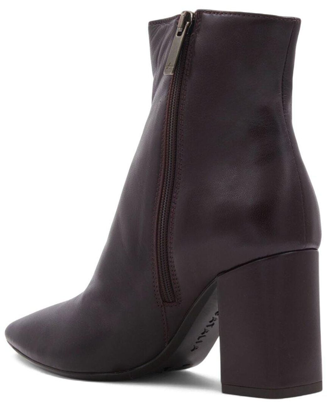 Aquatalia Brown Pierra Weatherproof Leather Bootie