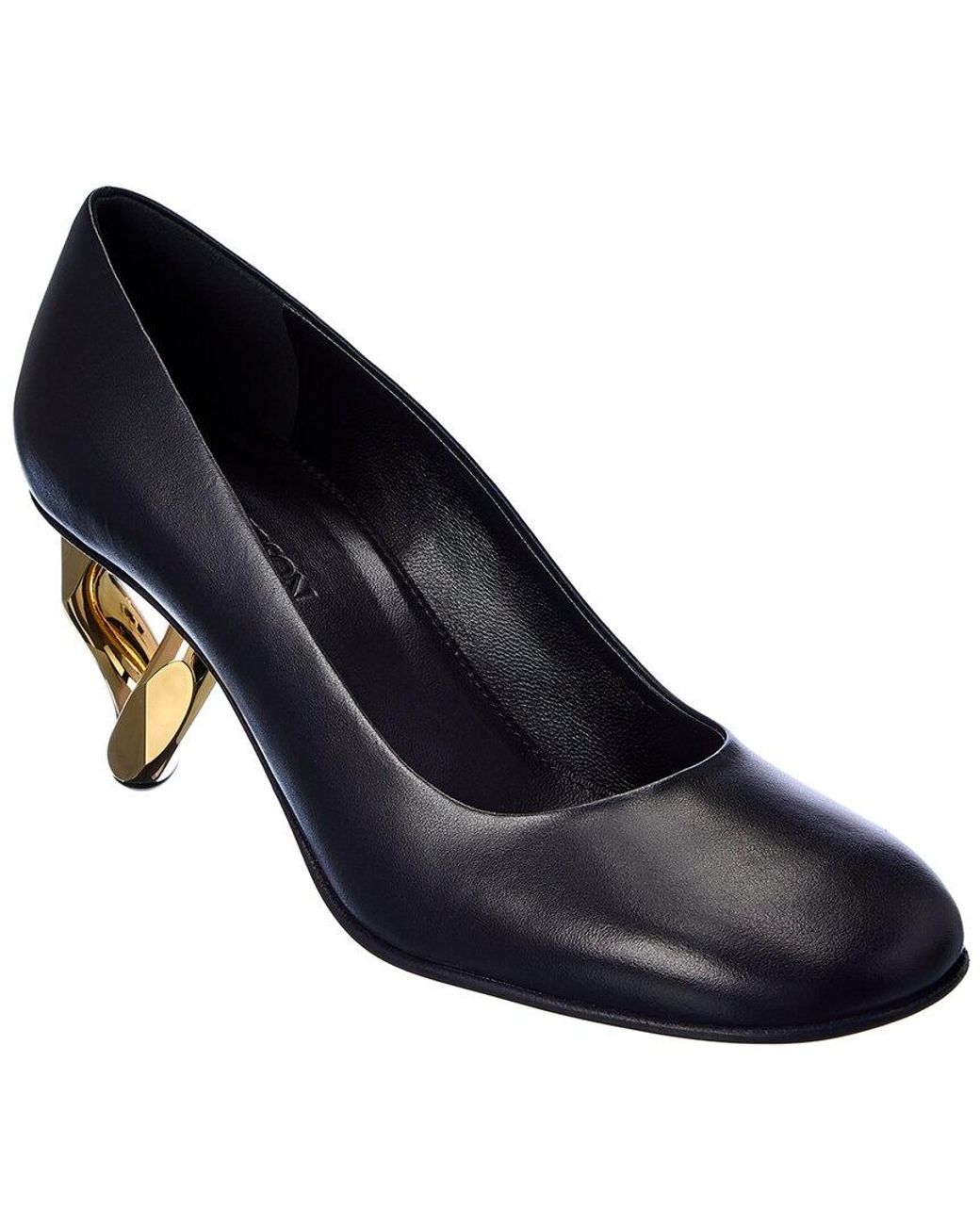 J.W. Anderson Blue Chain Detail Leather Pump