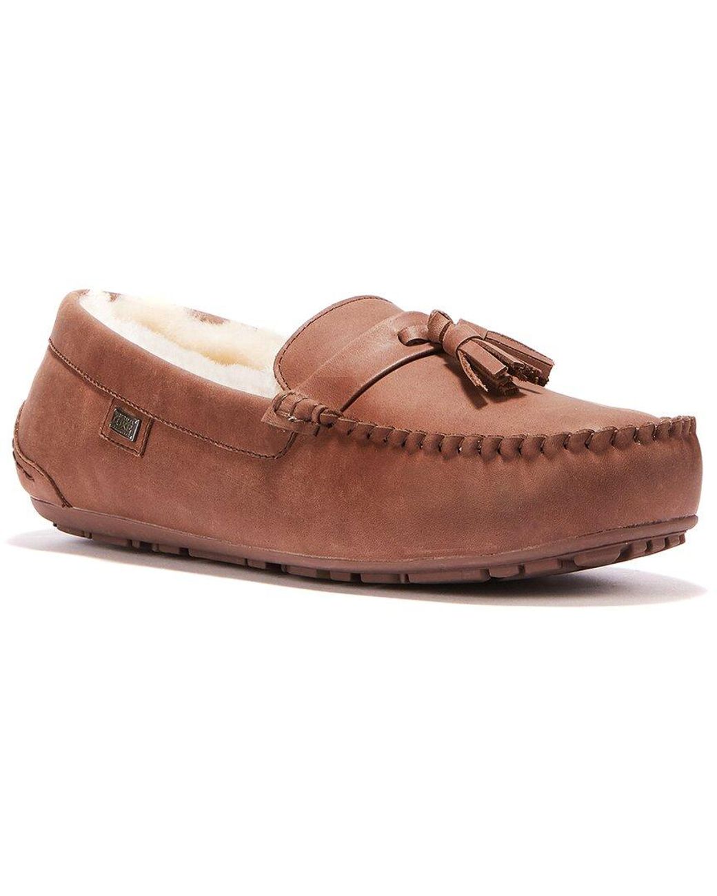 Australia Luxe Brown Sheepskin Slipper for men