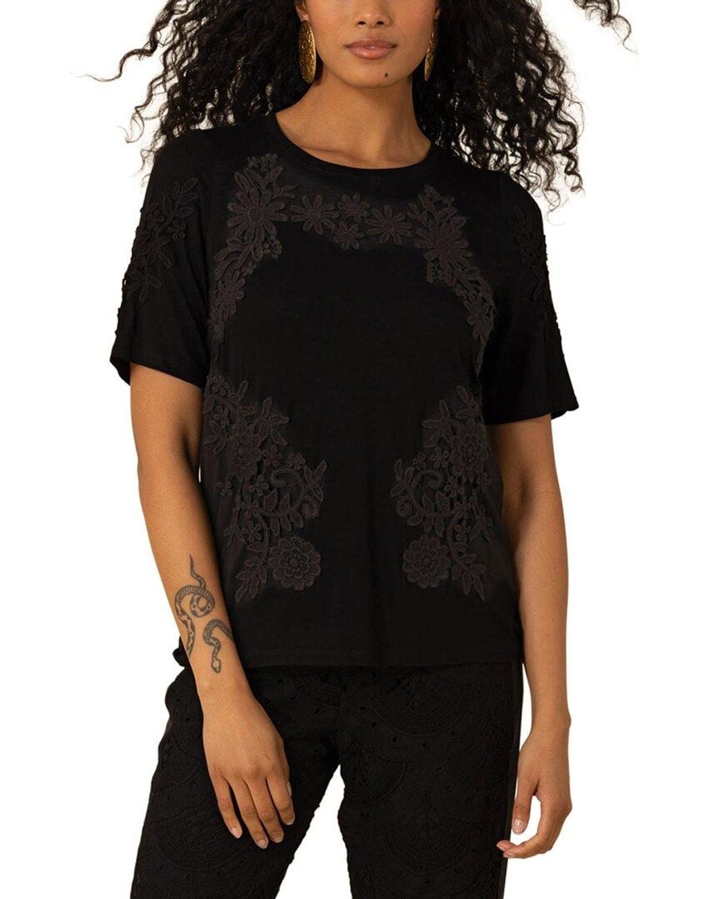 Hale Bob Black Itzel Knit