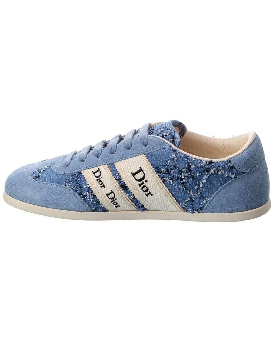 Dior Blue Ribbon Denim & Suede Sneaker