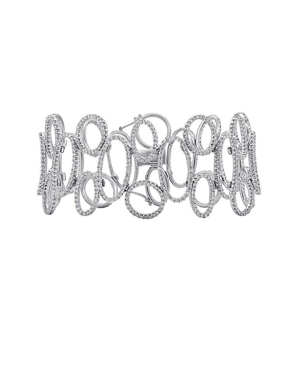 Diana M White Fine Jewelry 18k 7.55 Ct. Tw. Diamond Bracelet