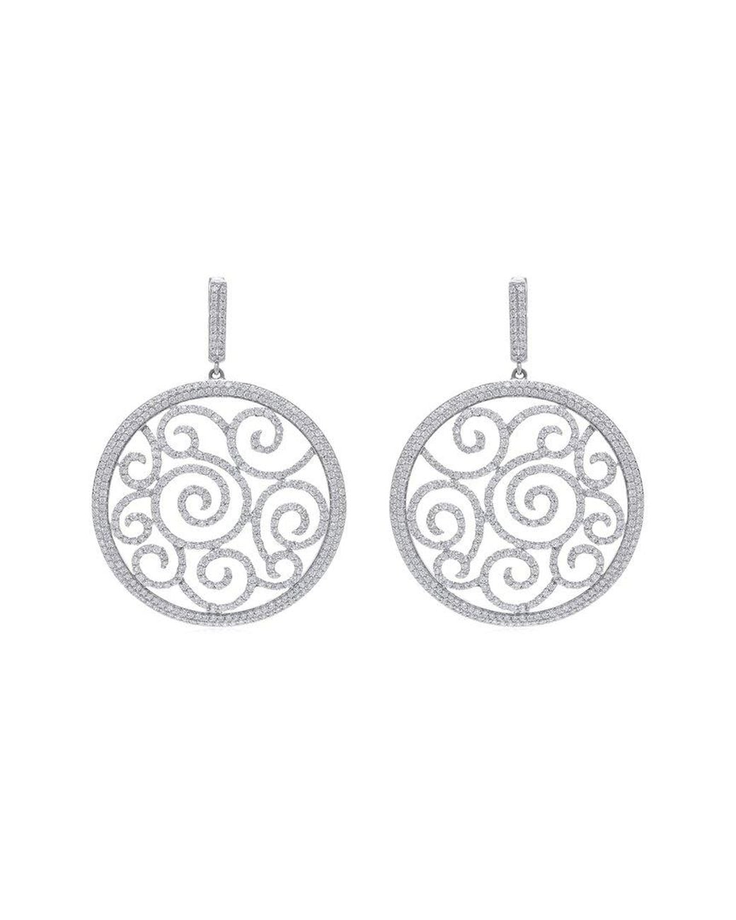 Diana M White Fine Jewelry 18k 6.05 Ct. Tw. Diamond Earrings