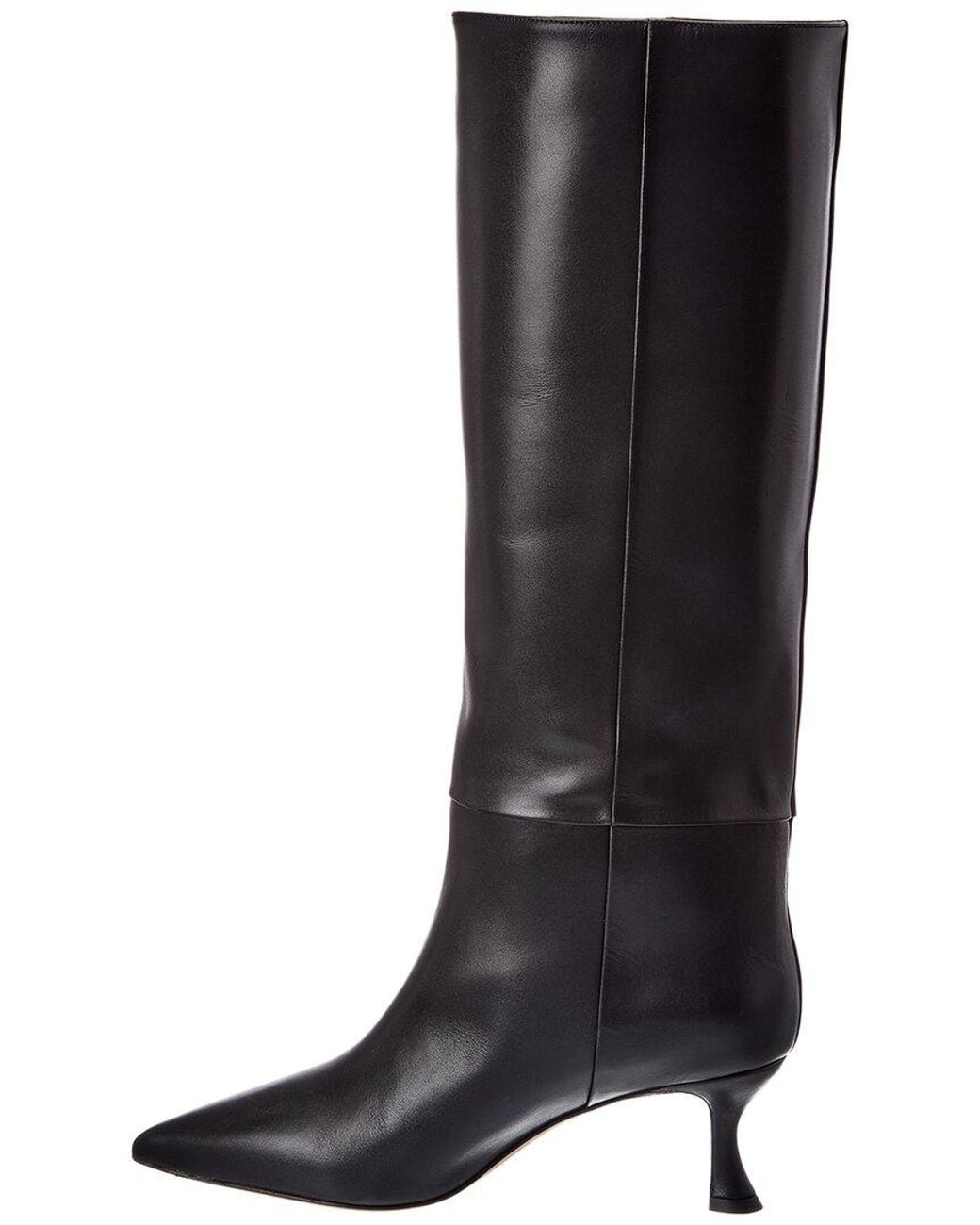 Alexandre Birman Black Chloe 60 Leather Knee-High Boot