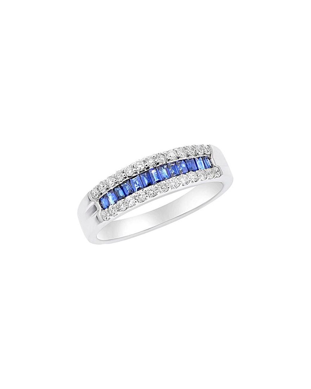 Diana M Blue Fine Jewelry 18k 0.75 Ct. Tw. Diamond & Sapphire Ring
