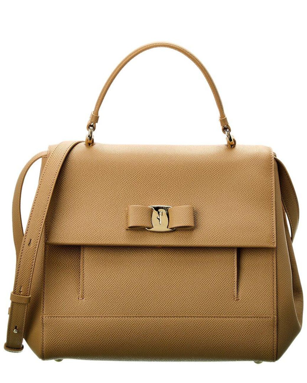 Salvatore Ferragamo Carrie 24cm Ferragamo Vara Bow Pebbled