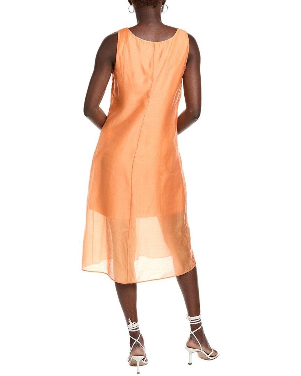Cabi Orange Glimmer Dress